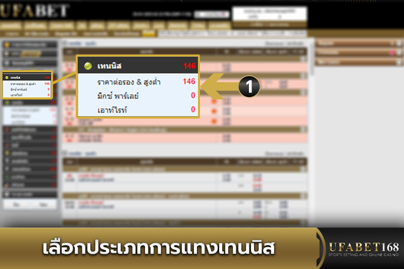 เลือกประเภทการแทงเทนนิส
