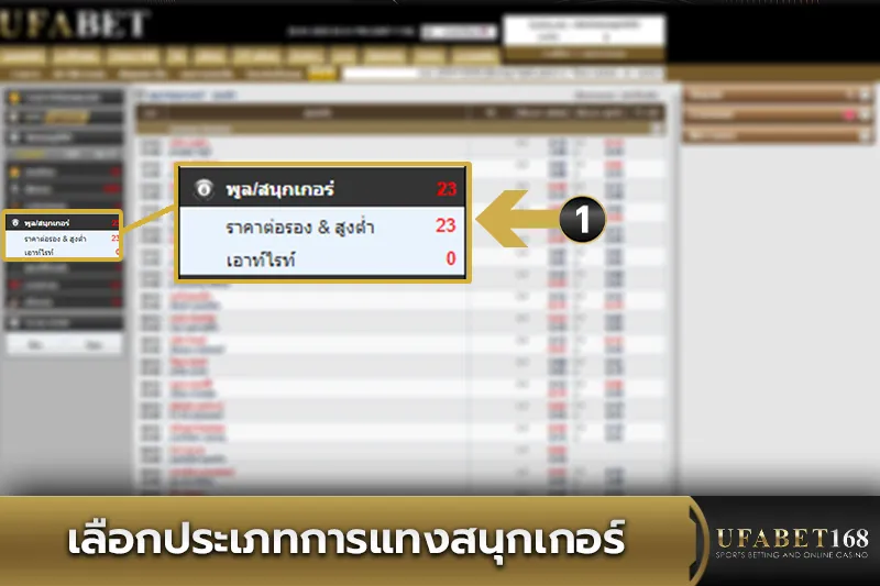 เลือกประเภทการเดิมพันสนุกเกอร์